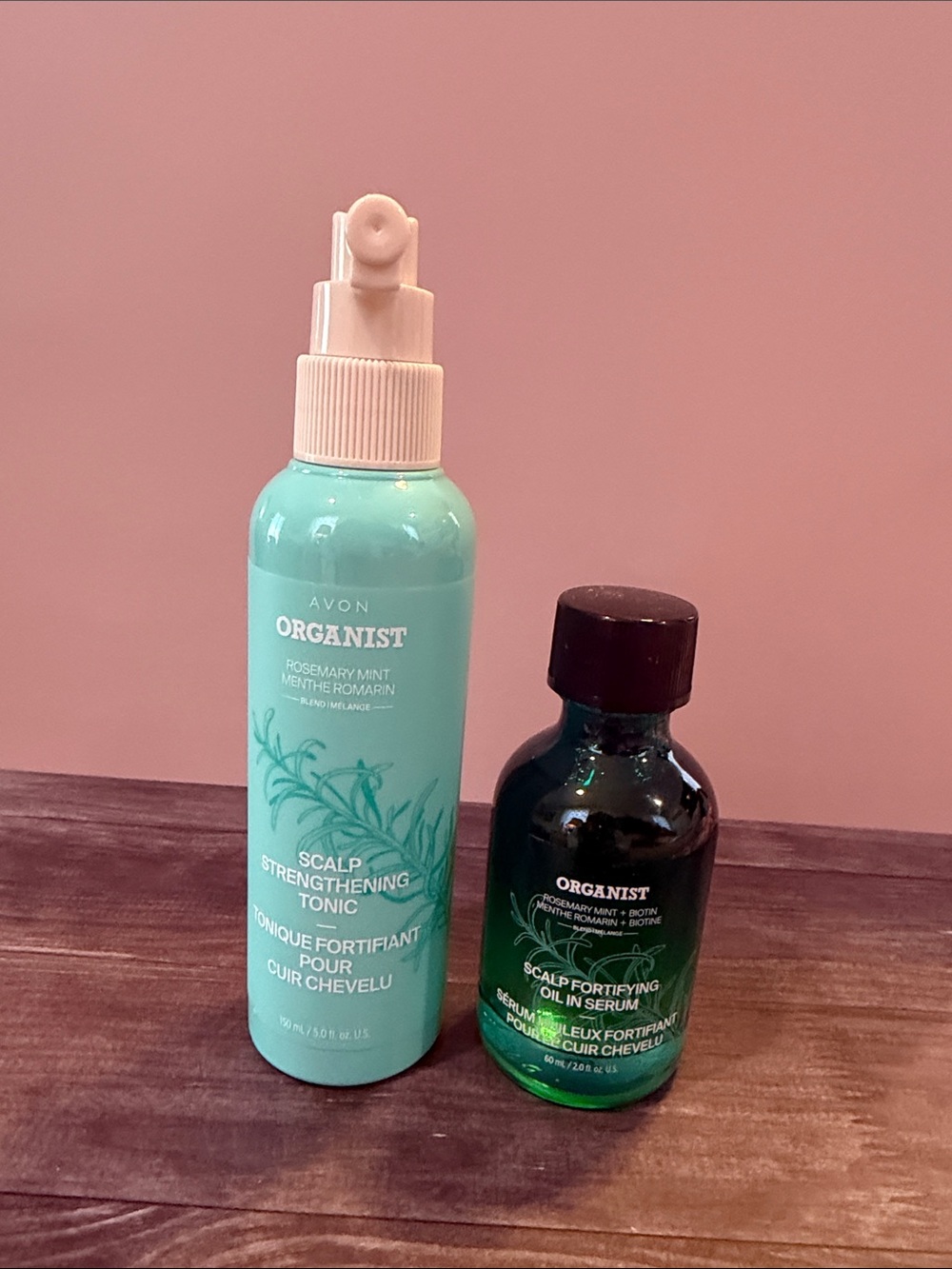 Avon Organist Scalp Strengthening Tonic & Fortifying Oil Set